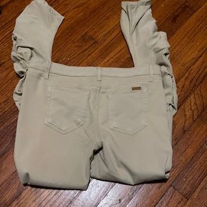 Women’s Beige Joe Jeans Rouched leg sz 32 stretch